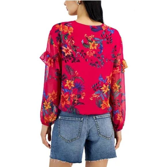 International Concepts‎ Women's Floral Blouse Size XL 2023 NEW - Picture 2 of 11